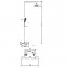 Купить Ravak TE 092.00/150 Termo 300 X070098 Душевая Система для Ванны с Термостатическим Краном в Киеве vannaja.kiev.ua