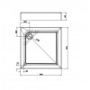 Kolo XBK1690000 First XBK169 квадратный поддон 90 см Акриловый Купить Kolo XBK1690000 First XBK169 квадратный поддон 90 см Акриловый в Киеве vannaja.kiev.ua