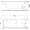 Купить Прямокутна ванна 160 x 70 см Kolo XWP1160000 Modo XWP1160 з ніжками в Киеве vannaja.kiev.ua
