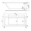 Купить XWP1170000 Kolo Modo Ванна Акриловая Прямоугльная 1700x750x470 мм XWP1170 в Киеве vannaja.kiev.ua