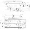 KOLO XWP1350 OPAL PLUS XWP135000N Акриловая Прямоугольная Ванна 150х70 см Купить KOLO XWP1350 OPAL PLUS XWP135000N Акриловая Прямоугольная Ванна 150х70 см в Киеве vannaja.kiev.ua