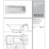 KOLO XWP354000N SENSA XWP3540 Ванна Акриловая Прямоугольная 140x70 см XWP354000 Купить KOLO XWP354000N SENSA XWP3540 Ванна Акриловая Прямоугольная 140x70 см XWP354000 в Киеве vannaja.kiev.ua