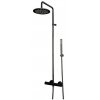 Купити Чорний термостат з душовою системою Paffoni ZCOL684LIQNO BIRILLO FIX ZCOL 684 LIQ NO Light Zcol 684liqno в Києві vannaja.kiev.ua