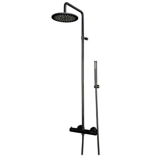 Купити Чорний термостат з душовою системою Paffoni ZCOL684LIQNO BIRILLO FIX ZCOL 684 LIQ NO Light Zcol 684liqno в Києві vannaja.kiev.ua