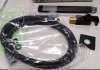 Купити З термостатом душова система чорна матова Kit Compact-T Quadro B Nero Paffoni верхнім та ручним душем, зливом в Києві vannaja.kiev.ua