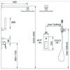 Купить IMPRESE ZMK041807110 Grafiky 041807110 Чорная душевая система Цвет - black nickel в Киеве vannaja.kiev.ua