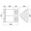 PAFFONI ZPOR 005 CR полочка угловая двойная хром ZPOR005CR Купить PAFFONI ZPOR 005 CR полочка угловая двойная хром ZPOR005CR в Киеве vannaja.kiev.ua