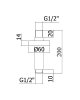 Кронштейн для душа PAFFONI ZSOF 065 CR Light для леек верхних потолочных, хром Купить Кронштейн для душа PAFFONI ZSOF 065 CR Light для леек верхних потолочных, хром в Киеве vannaja.kiev.ua